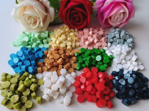Miniatura 2 de 400 cuentas de cera de sellado, cuentas de sello de cera PORXFLY ideales para sellos de sellos, invitaciones de boda, paquetes de vino, sobres