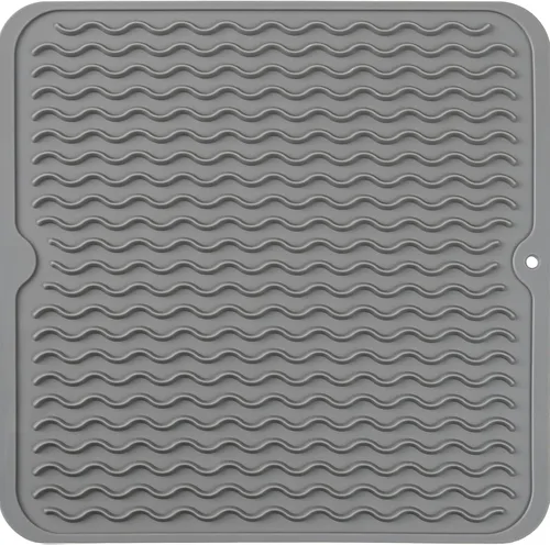 Miniatura 67 de MicoYang Alfombrilla de silicona para secado de platos para múltiples usos, fácil de limpiar, ecológica, resistente al calor, alfombrilla