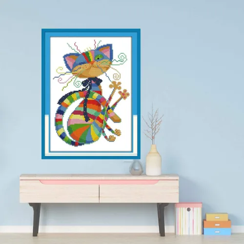 Miniatura 2 de Itstitch - Kits de bordado de punto de cruz con estampados preimpresos, patrones de iniciación para principiantes niños o adultos para la decoración
