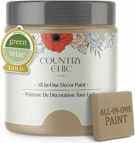 Miniatura 10 de Country Chic Pintura todo en uno estilo tiza para muebles, gabinetes, decoración del hogar, ecológica, acabado mate, imprimación incorporada y capa