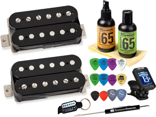 Seymour Duncan Slash 2.0 - Juego de pastillas Humbucker para guitarra eléctrica con Tonebird Care, púas, afinador, paquete de herramientas Hotter