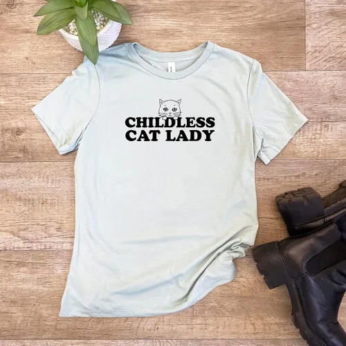 Miniatura 16 de Cute Women's Screen Printed Crew Neck Tee, Shirts With Sayings, Dusty Blue or Olive