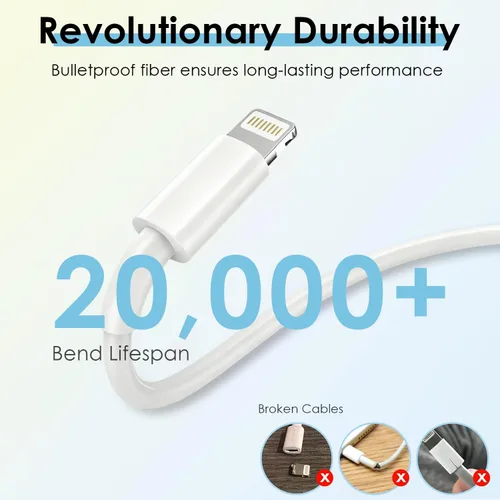 Miniatura 3 de Cable original de Apple [certificado MFi de Apple] Cable Lightning a USB compatible con iPhone 13/12/11 Pro Max/XS MAX/XR/XS/X/8/7/Plus/6S iPad