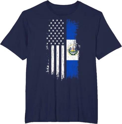 Miniatura 66 de Camiseta de la bandera de Estados Unidos salvadoreño - Camiseta de El Salvador USA