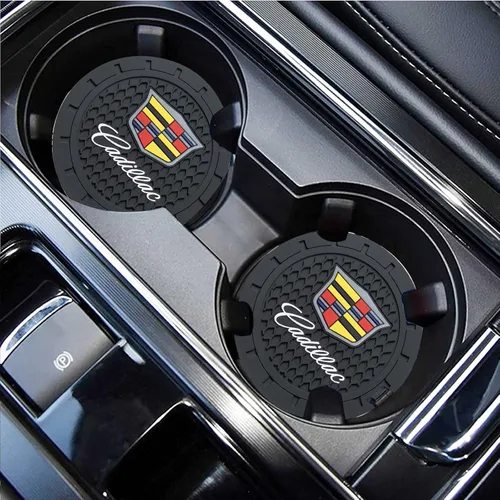 Miniatura 2 de YUIQIEUY Posavasos para coche para Cadillac Escalade CT4 CT5 CT6 ATS CTS SRX XT5 Portavasos de silicona Accesorios interiores 2.75 pulgadas 2 piezas
