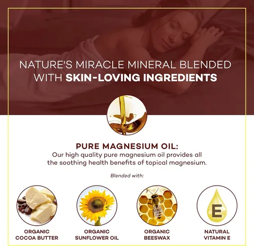 Miniatura 8 de Seven Minerals Copos de magnesio relajantes y crema natural para piernas