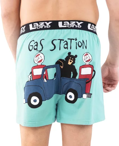 Miniatura 2 de Lazy One - Bóxer corto con estampados de animales divertidos, ropa interior novedosa y divertida, regalos chistosos para hombres, calzoncillos bóxer