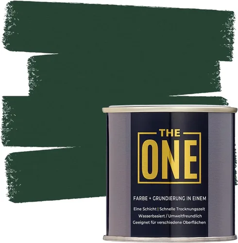 Miniatura 45 de THE ONE Pintura e imprimación todo en uno, negro mate, 8.5 onzas líquidas/250ml, fórmula de 1 capa, decoración fácil de interiores y exteriores
