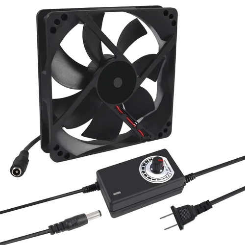 Miniatura 8 de 2 unids 8025 ventilador 220 V 240 V alta velocidad doble rodamiento de bolas 3.150 in ventilador más fresco 3.150 in x 3.150 in x 0.984 in