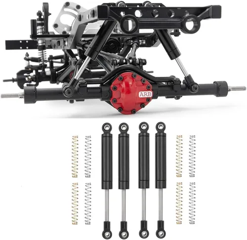 Miniatura 10 de MOHERO Amortiguador de metal RC Amortiguador de 4.724 in, resorte interno para 1/10 RC TF2 TRX4 SCX10 D90 Wraith Crawler piezas de actualización