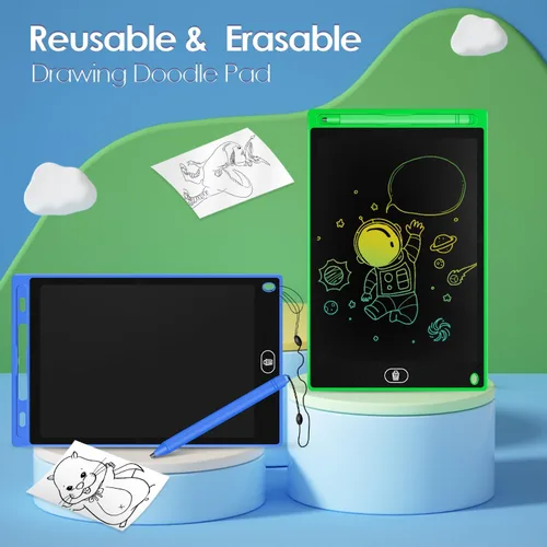 Miniatura 4 de Paquete de 24 tabletas de escritura LCD de 8.5 pulgadas, tableta de dibujo colorida para niños, almohadilla LCD borrable para garabatos, juguete