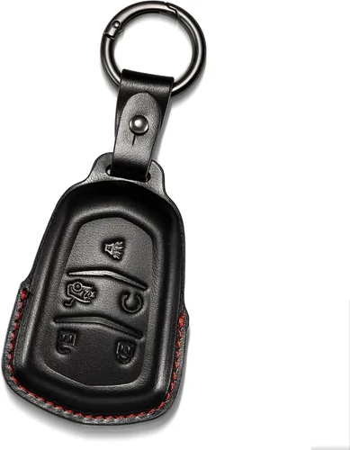 Funda de cuero para llavero de Cadillac con funda protectora para llave de coche ATS CT6 CTS XTS XT4 XT5 XT6 accesorios
