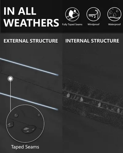 Miniatura 4 de 33000ft Pantalones de lluvia para hombre pantalones impermeables para lluvia pantalones al aire libre resistentes al viento para senderismo pesca