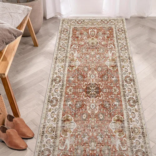 Miniatura 12 de Alfombras de área de 5 x 8 pies para dormitorio, alfombra lavable de 5 x 8, alfombra vintage grande, antideslizante, alfombra bohemia para sala