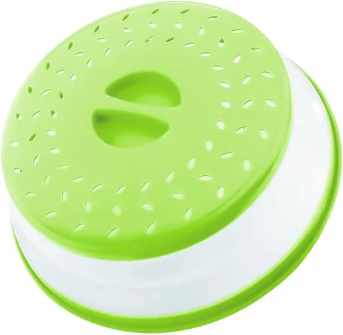 Miniatura 33 de Cubierta plegable contra salpicaduras para microondas, 10.5 pulgadas, apta para lavavajillas, cubierta de placa para microondas con ventilación