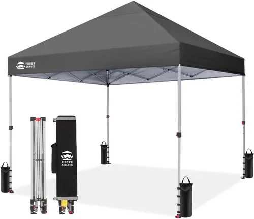 Miniatura 25 de CROWN SHADES Toldo desplegable de 8 x 8 pulgadas, tienda de campaña de playa con instalación CenterLok de un empuje, parasol fácil para exteriores