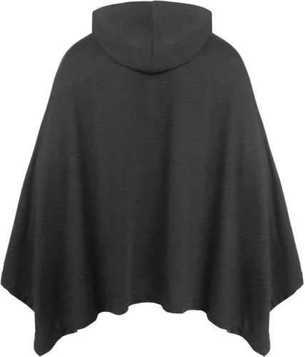 Miniatura 4 de COOFANDY - Poncho con capucha, unisex, casual, suéter con bolsillo