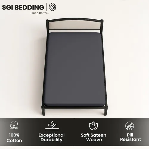 Miniatura 5 de SGI Bedding Litera para autocaravana, sábana bajera de 24 x 72 pulgadas, sábanas estrechas de algodón, bolsillo profundo de 14 pulgadas, suaves