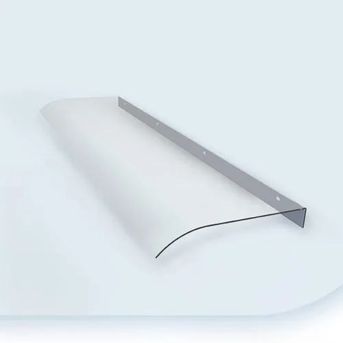 Lámina de policarbonato de una pieza con protección UV y lluvia y nieve, para puerta delantera para exteriores, patio, toldo invisible para ventana,