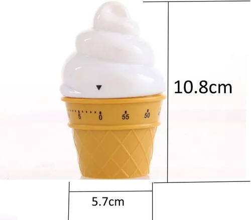 Miniatura 2 de Temporizador mecánico manual Helado Modelos Temporizadores 60 Minutos Cocina Temporizador Reloj contadores de alarma ruidosos (rosa)