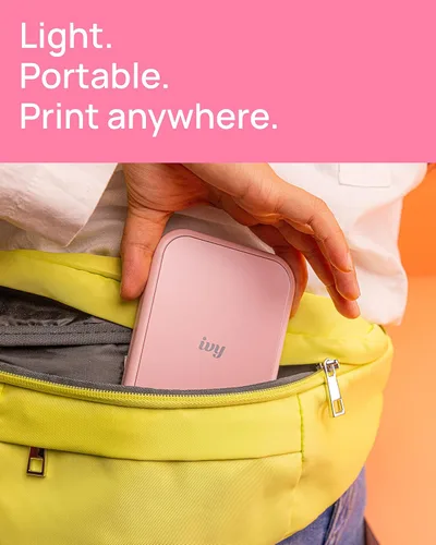 Miniatura 4 de Canon IVY 2 - Mini impresora de fotos, imprime desde dispositivos iOS y Android compatibles, impresiones con respaldo adhesivo, rosa suave + paquete