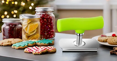 Miniatura 6 de Abridor de tarros para manos débiles, abridor de tarros para personas mayores, abridor de tapa giratoria de acero inoxidable, accesorios de cocina