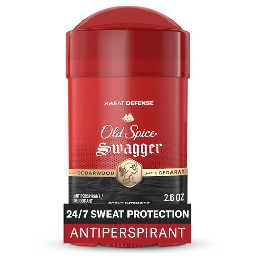 Old Spice Sweat Defense Antitranspirante y desodorante para hombres, protección definitiva del sudor 24/7, aroma de larga duración, suave y sólido,