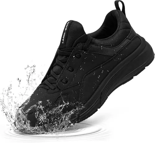 LARNMERN Zapatos de trabajo antideslizantes para hombre, zapatos de moda para caminar, zapatos de cocina, zapatos de chef, impermeables, para