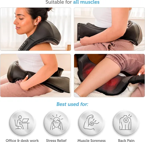 Miniatura 5 de COMFIER Masajeador de cuello Shiatsu y masajeador de cuero cabelludo