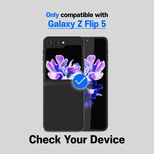 Miniatura 2 de Whitestone - Protector de pantalla EZ Glass para Galaxy Z Flip 5 2023, protector de vidrio templado transparente [fácil de instalar], paquete de dos