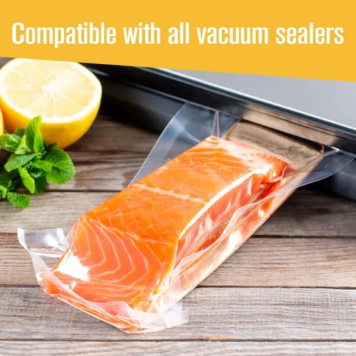 Miniatura 7 de Houseables Bolsas selladoras al vacío para alimentos, bolsas de sellado al vacío, rollos ahorradores de alimentos de 11 pulgadas, 50 pies, paquete