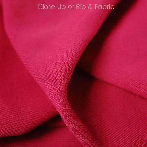 Miniatura 4 de Tejido elástico de punto de punto de poliéster y puños a juego con ribete en las cinturas. Material de confección de vestidos y costuras para Aqua