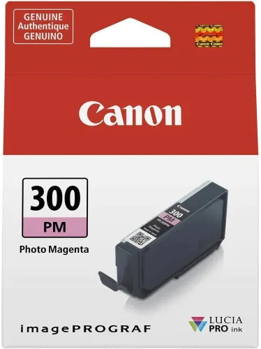 Canon Tinta PFI-300 Lucia PRO, Photo Magenta, compatible con la impresora imagePROGRAF PRO-300, estándar (4198C002) (paquete de 2)