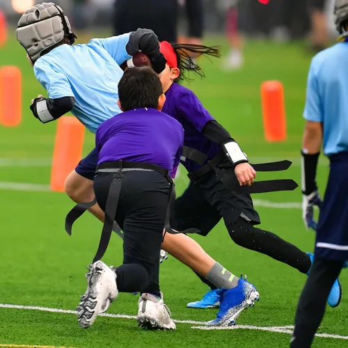 Miniatura 7 de Hungdao Cinturones y banderas de fútbol para 10/12 jugadores, cinturones de fútbol ajustables para niños, adolescentes, adultos, entrenamiento
