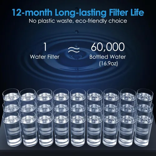 Miniatura 5 de Waterdrop WF13 Filtro de agua de repuesto para debajo del fregadero, repuesto para AS13/BS13/AP13, certificado NSF/ANSI 42, 6 etapas de acero
