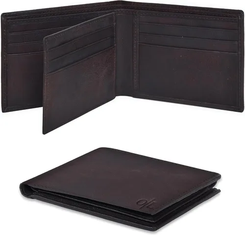 Miniatura 33 de Carteras RFID delgadas para hombres - Cartera de bolsillo frontal de piel genuina