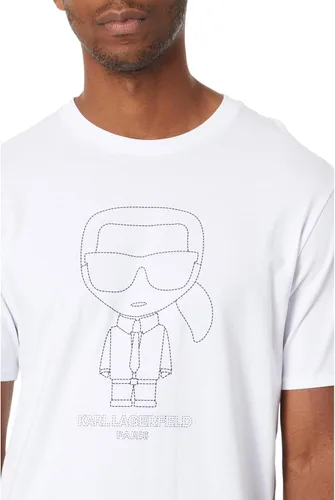 Miniatura 3 de Karl Lagerfeld Paris Outline Karl Character Camiseta de manga corta con cuello redondo