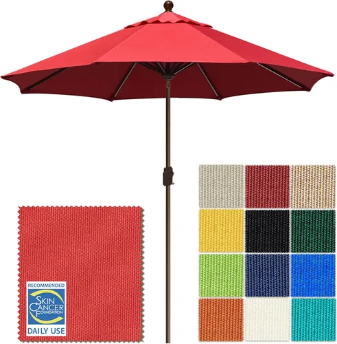 Miniatura 87 de EliteShade USA Sombrilla de Mercado de 9 Pies con Garantía de 10 Años Sin Decoloración, Sombrilla de Patio, Sombrilla de Mesa para Exteriores