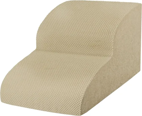 Miniatura 23 de Escaleras para perros pequeños, rampa de espuma de alta densidad para perros, escalones extra anchos antideslizantes para camas altas o sofá