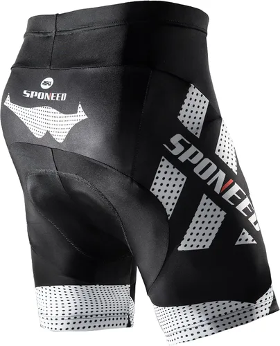 Miniatura 4 de sponeed Pantalones cortos de ciclismo para hombre, pantalones acolchados para ciclismo, ropa de ciclismo