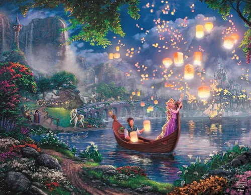 Miniatura 6 de Ceaco - 4 en 1 Multipaquete - Disney - Thomas Kinkade - (4) Rompecabezas de 500 piezas