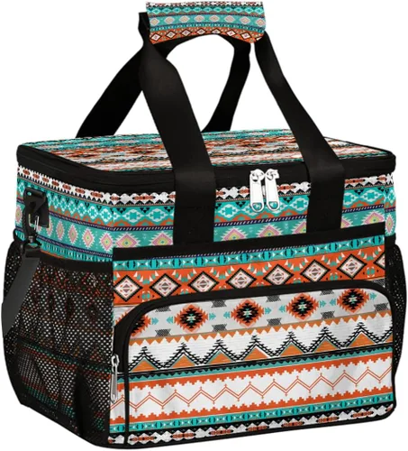 Miniatura 17 de Pardick Bolsa térmica suave con aislamiento de leopardo de galaxia para hombres y mujeres, lonchera grande a prueba de fugas, enfriador de playa