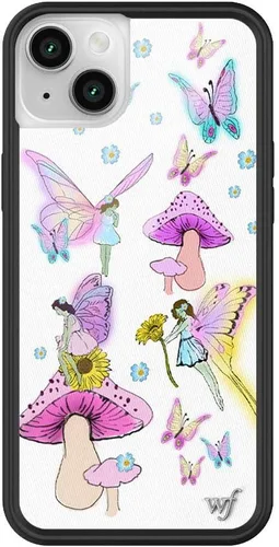 Miniatura 20 de Fundas Wildflower - Compatibles con Apple iPhone 14 Plus Parachoques protector negro, certificado de prueba de caída de 4 pies, propiedad