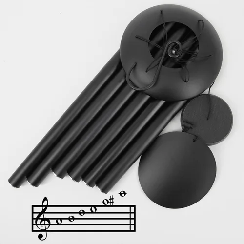 Miniatura 6 de ASTARIN Campanillas de viento conmemorativas para exteriores, 36 pulgadas con 6 tubos pesados, tono profundo para decoración colgante de jardín