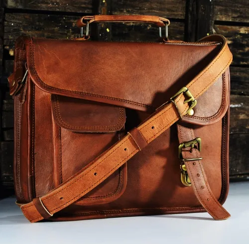 Miniatura 6 de URBAN DEZIRE Maletín pequeño de cuero genuino para hombre, bolso de mensajero para iPad Tab Tablet 11 compatible con producto de Apple