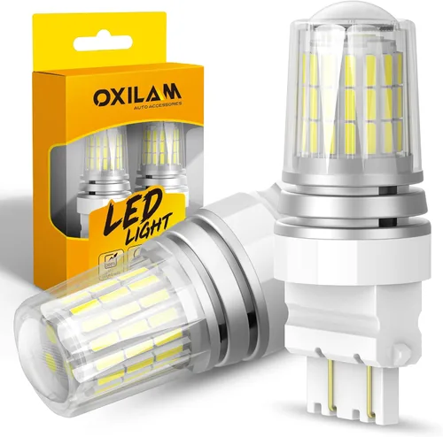 Miniatura 14 de OXILAM - Bombilla de luz LED para señal de giro BA15S 1156, CANBUS sin errores, 2200K, amarillo ámbar, 2800 LM, para 7506, 1156A, 1003, 1141, P21W