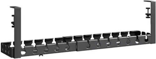 Miniatura 9 de Extendable Under-desk Cable Management Tray, No Drilling Required, Adjustable Clips, Cable Hidden Channel Organizer(Fixed black)