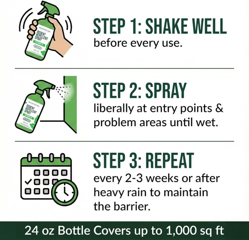 Miniatura 6 de Spray de control de roedores de aceite de menta, control natural en interiores y exteriores para ratones y ratas, fórmula extrafuerte a base