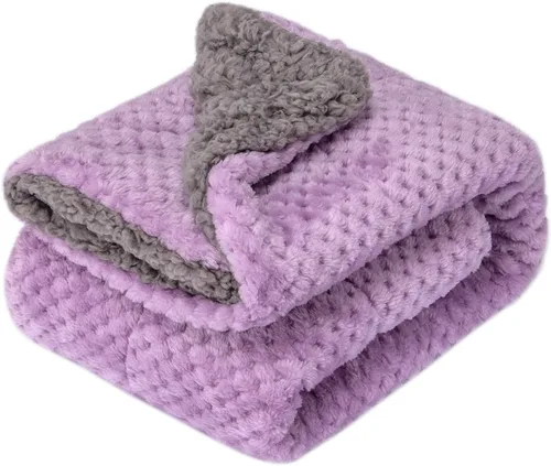 Miniatura 37 de Manta mullida o manta mullida para bebé niña o niño, suave y cálida y acogedora manta de vellón coral para bebé, bebé o recién nacido, manta