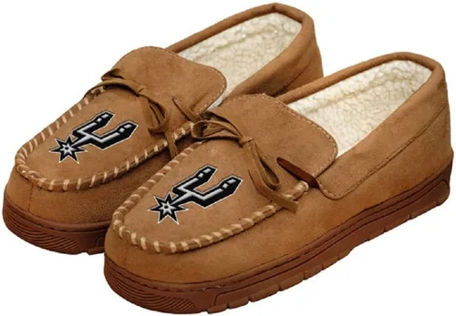 Miniatura 11 de FOCO Pantuflas tipo mocasín con logotipo del equipo de la NBA para hombre